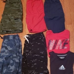 Boy's shorts and t-shirts size 8